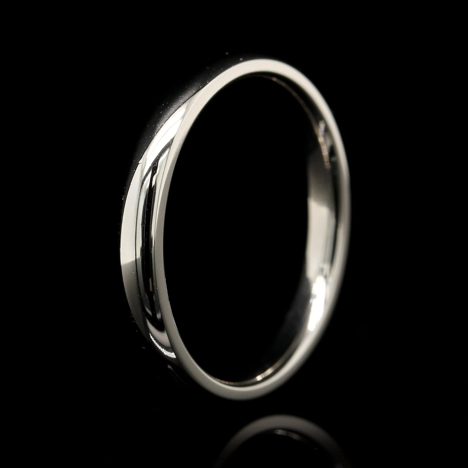 14K White Gold Estate Band