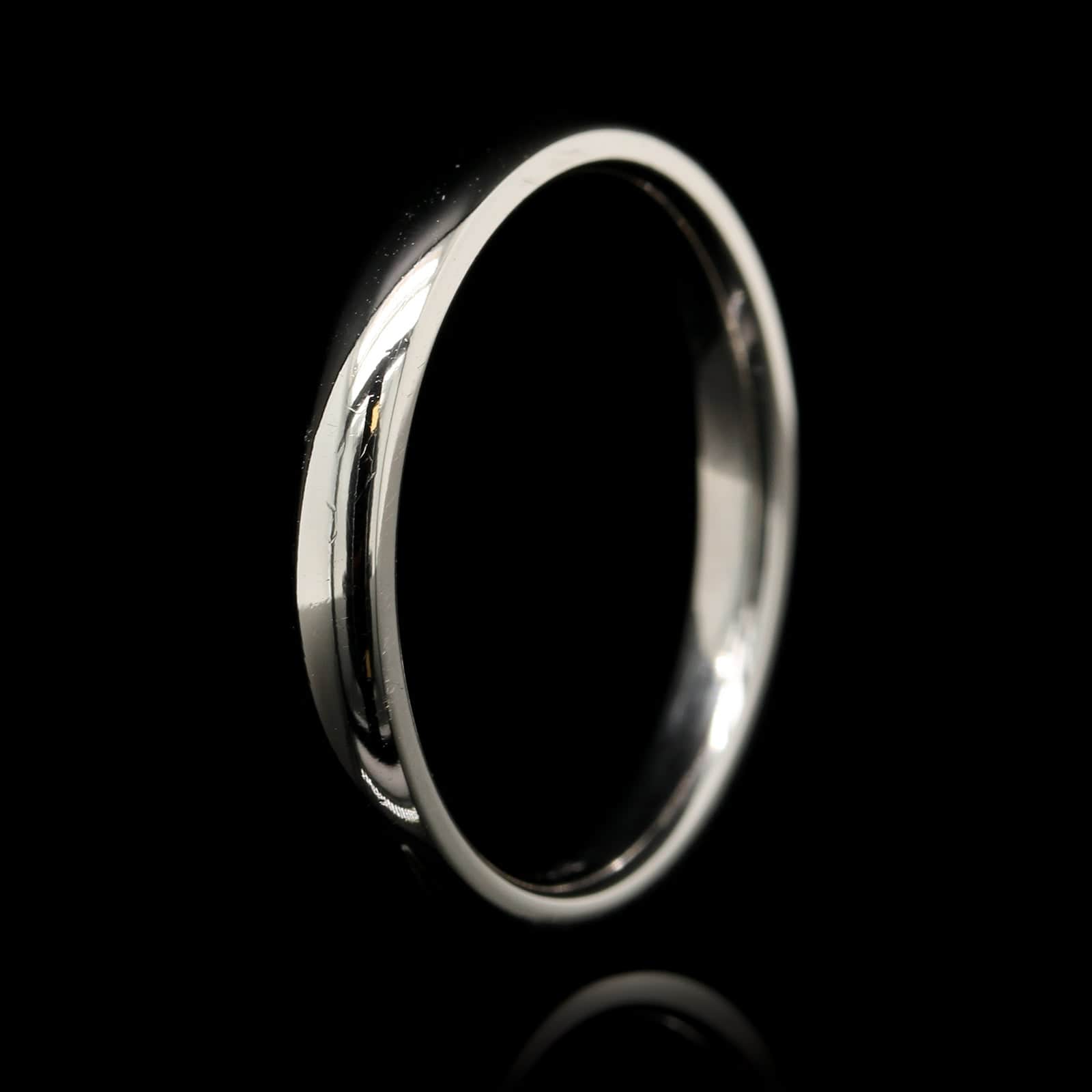 14K White Gold Estate Band