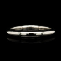 14K White Gold Estate Band
