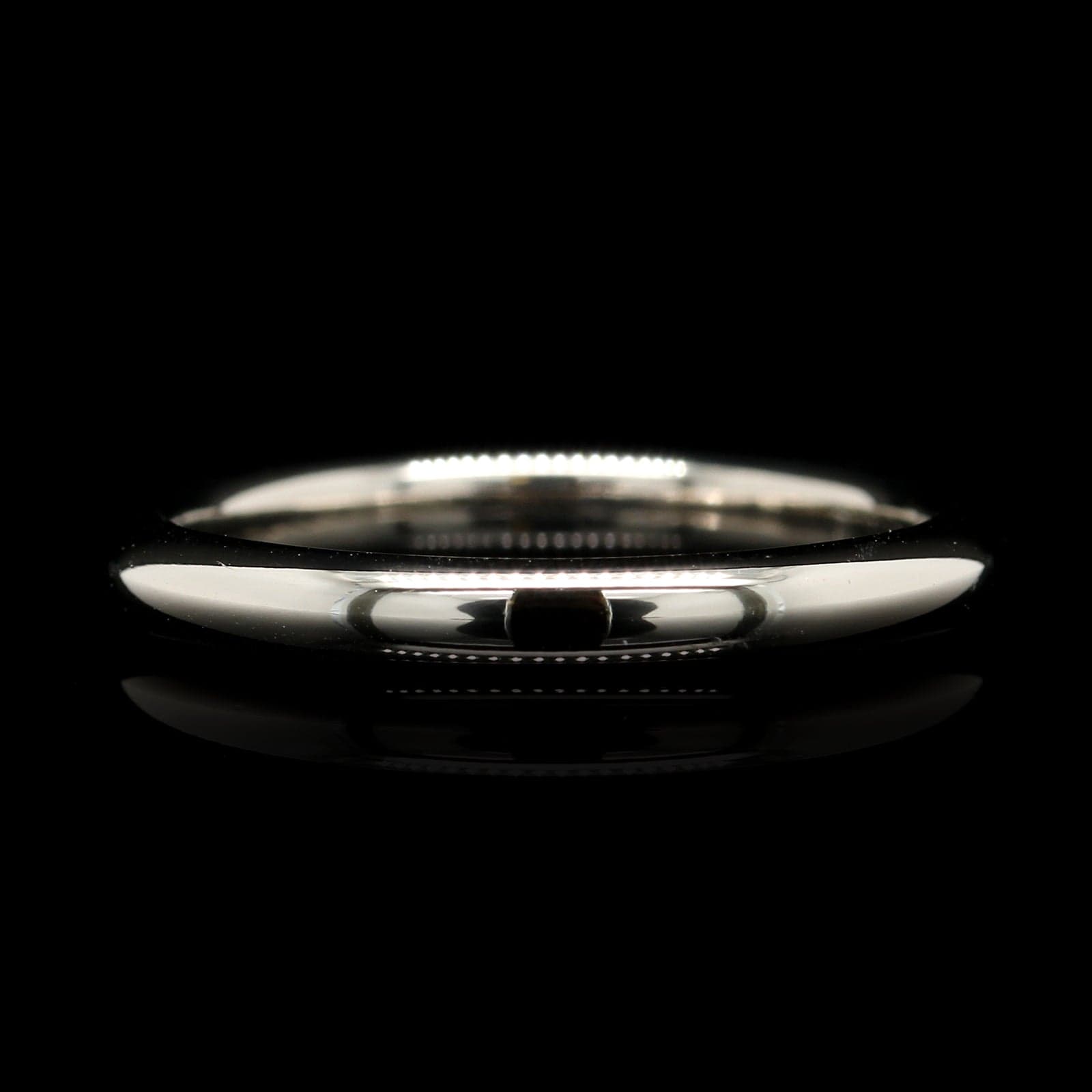 14K White Gold Estate Band