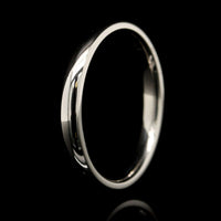 14K White Gold Estate Band
