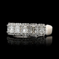 14K White Gold Estate Diamond Band