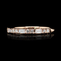 14K Rose Gold Estate Diamond Band