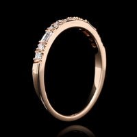 14K Rose Gold Estate Diamond Band