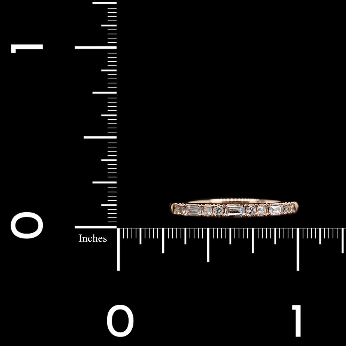 14K Rose Gold Estate Diamond Band