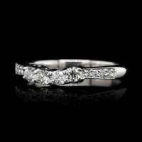14K White Gold Estate Diamond Ring