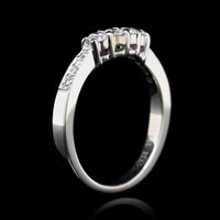 14K White Gold Estate Diamond Ring