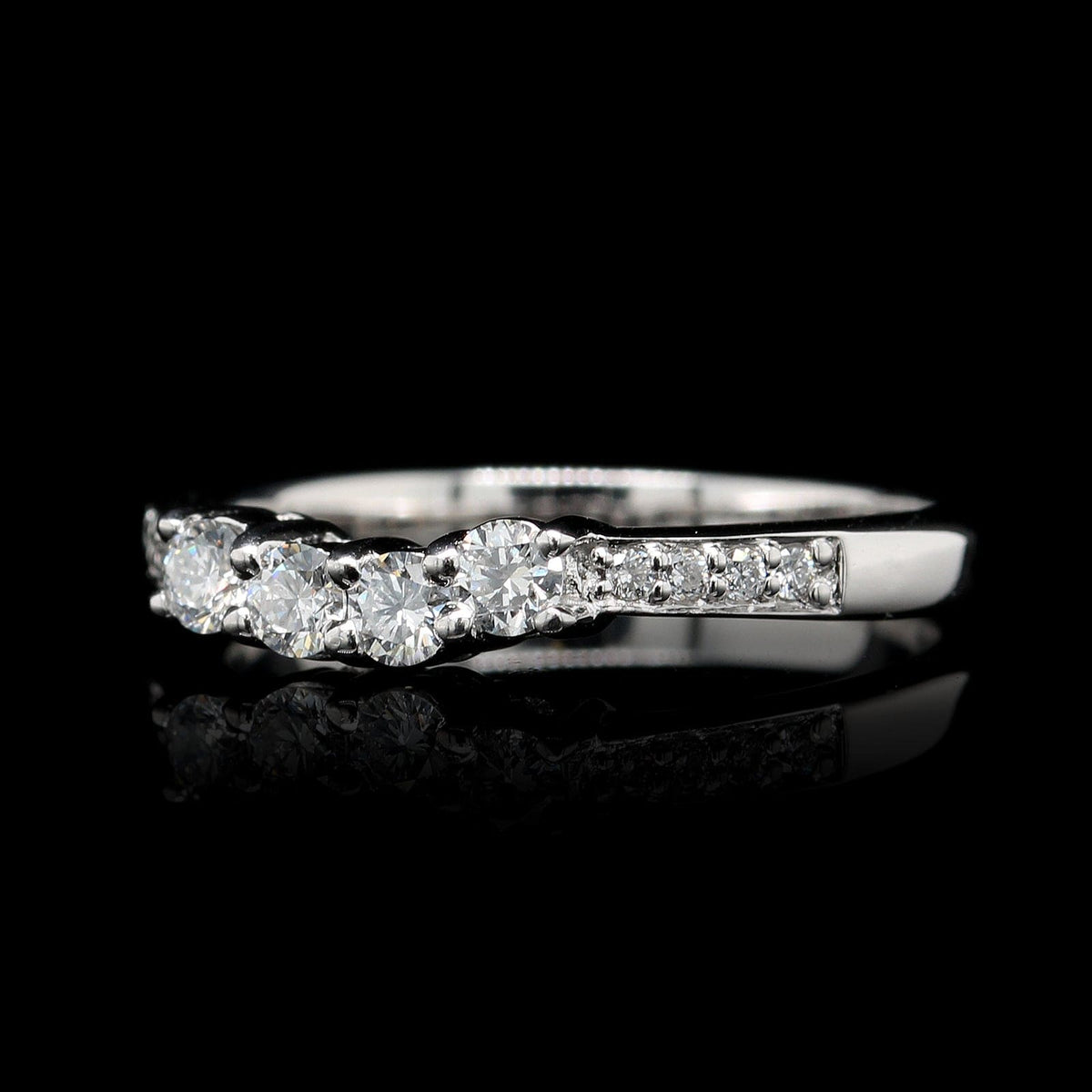 14K White Gold Estate Diamond Ring