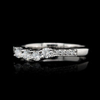 14K White Gold Estate Diamond Ring