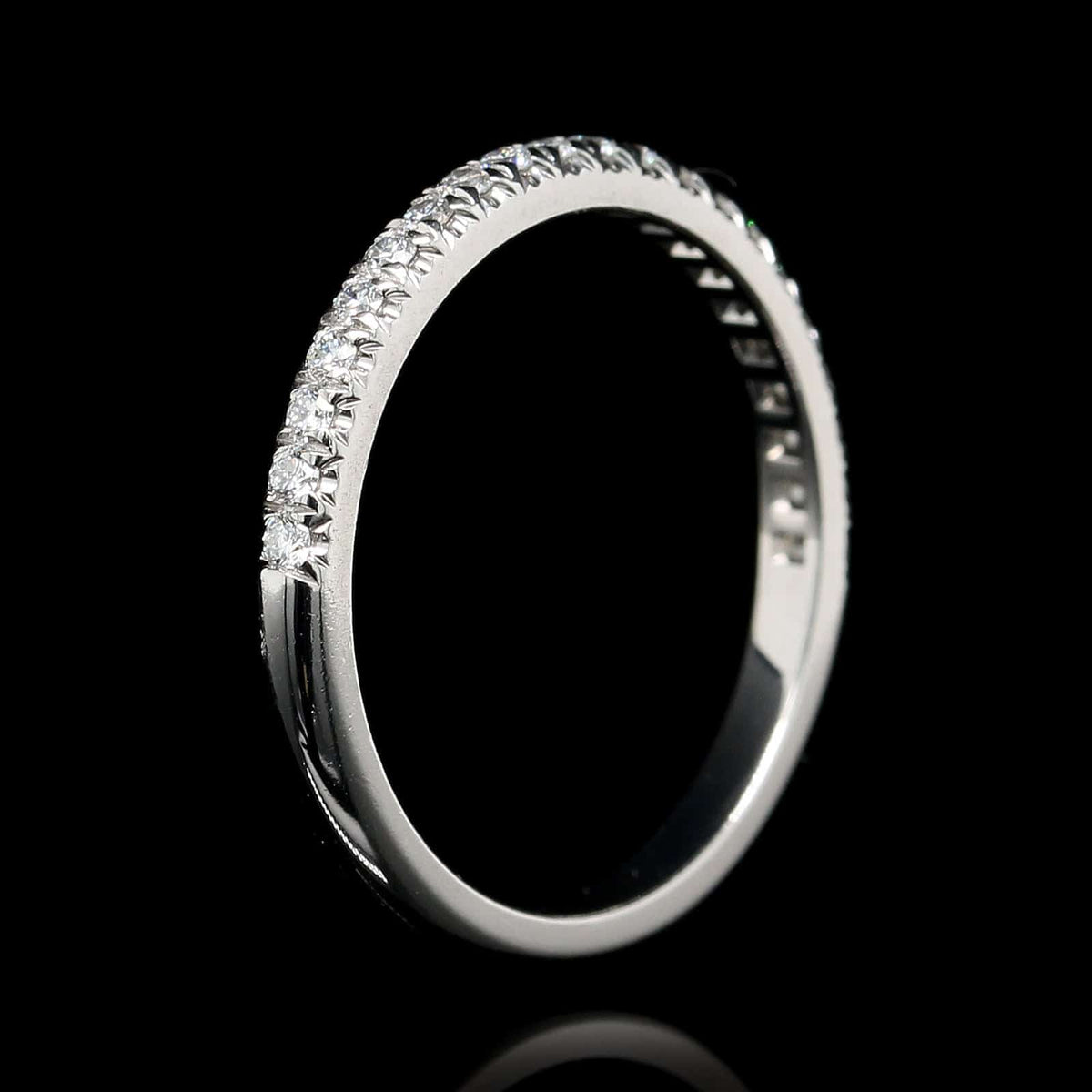 Tiffany & Co. 18K White Gold Estate Diamond Soleste Band