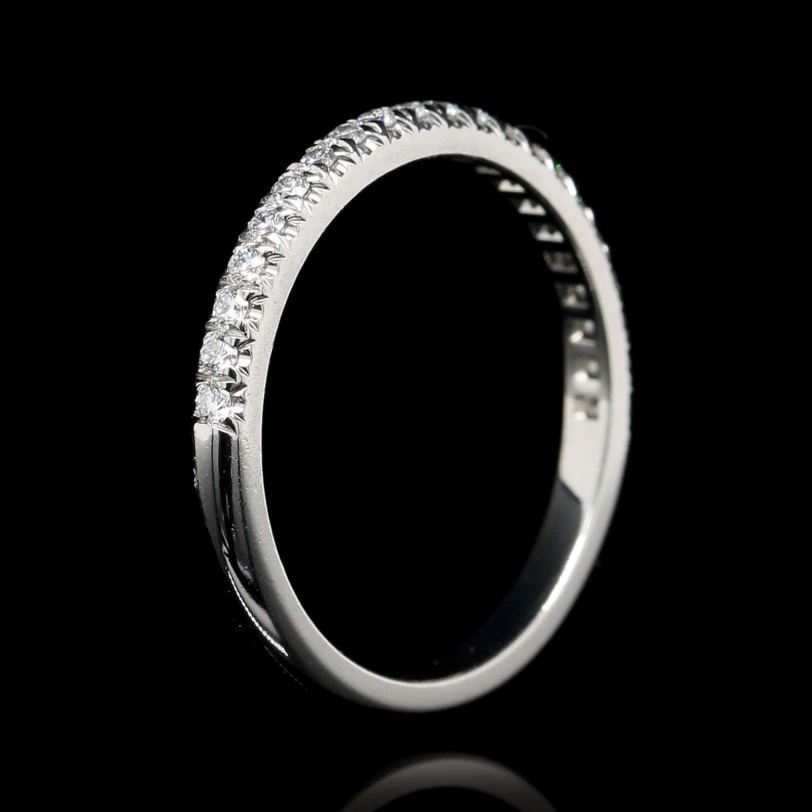 Tiffany & Co. 18K White Gold Estate Diamond Soleste Band