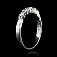 14K White Gold Estate Diamond Band
