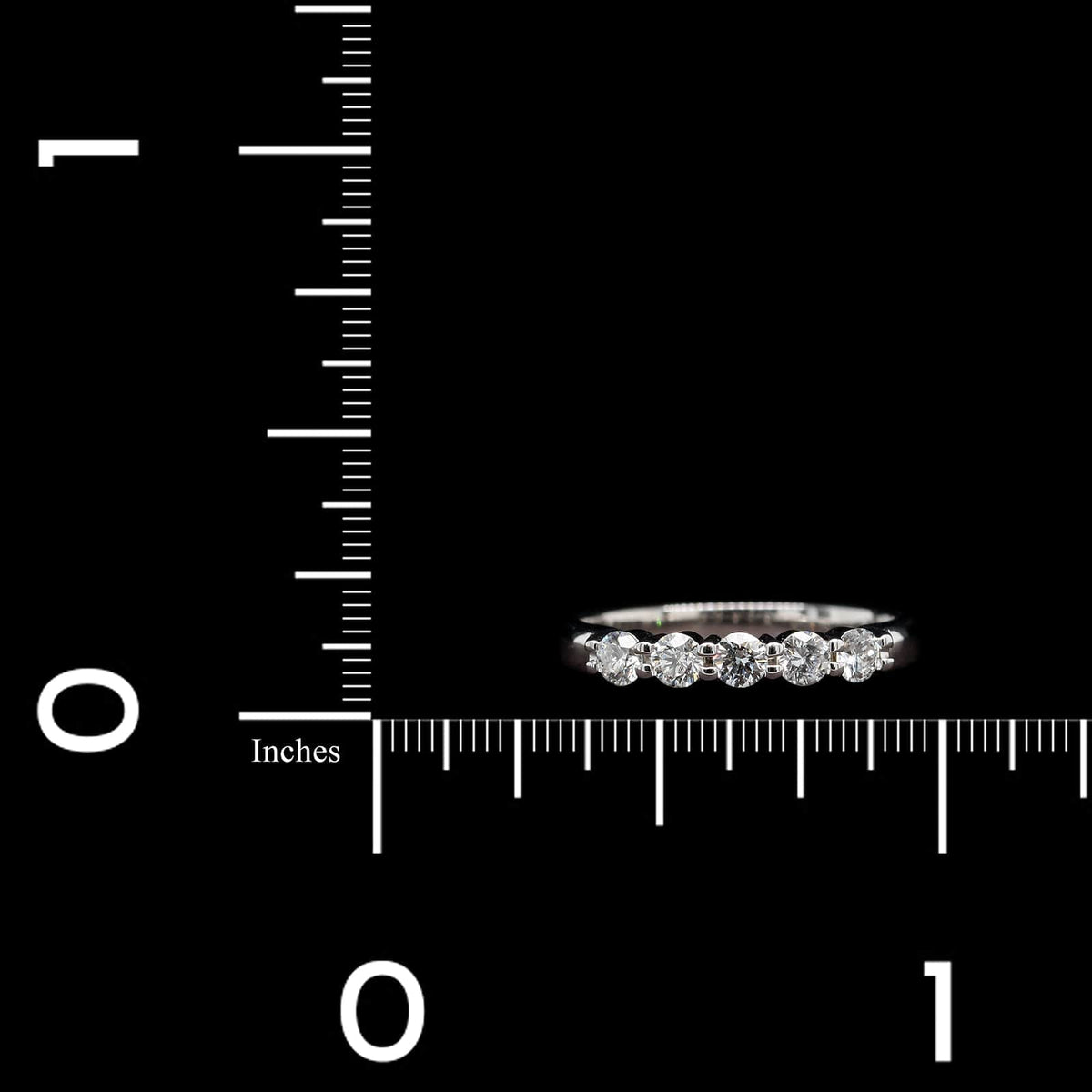 14K White Gold Estate Diamond Band