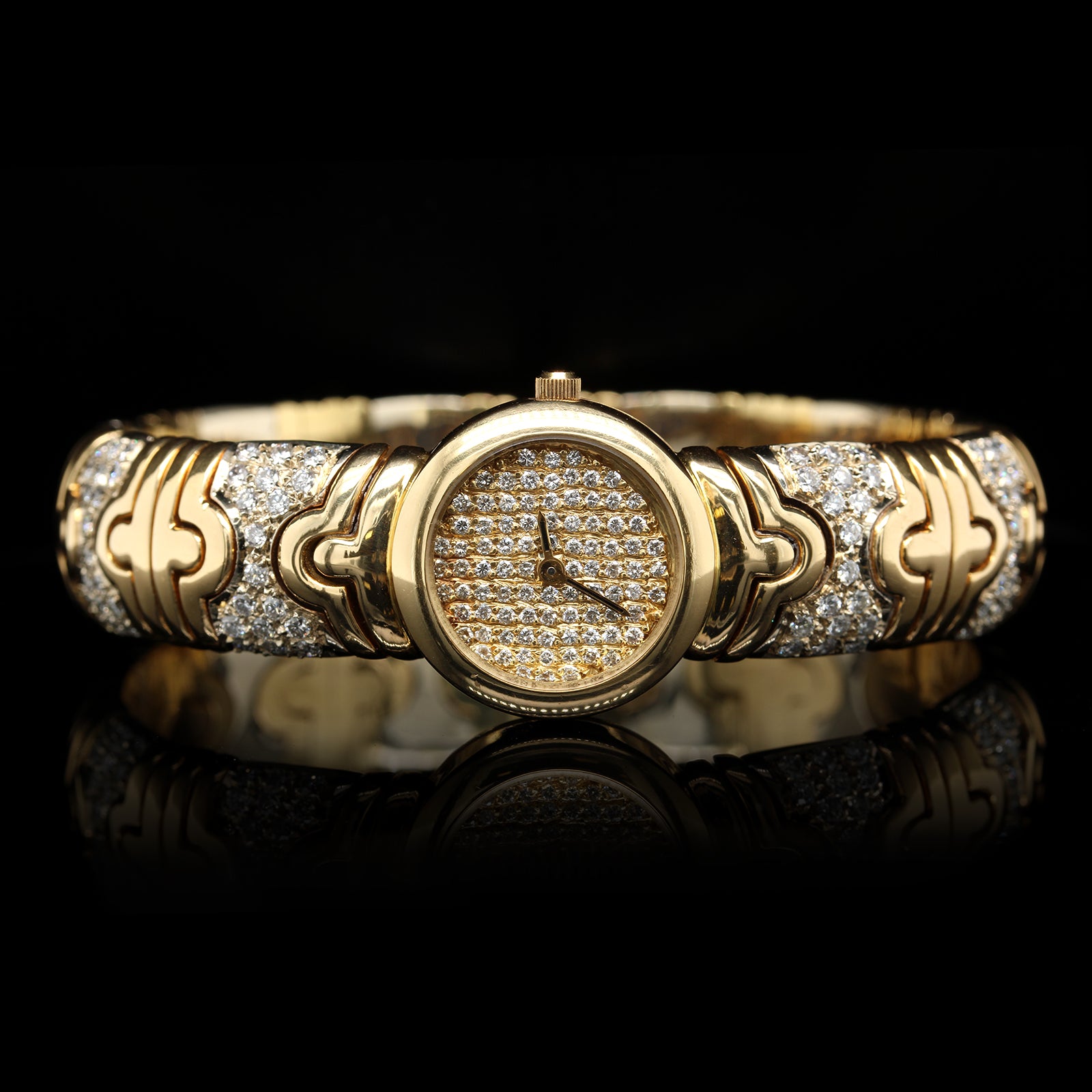 18K Two-tone Gold Estate Diamond Wristwatch
