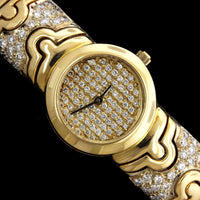 18K Two-tone Gold Estate Diamond Wristwatch