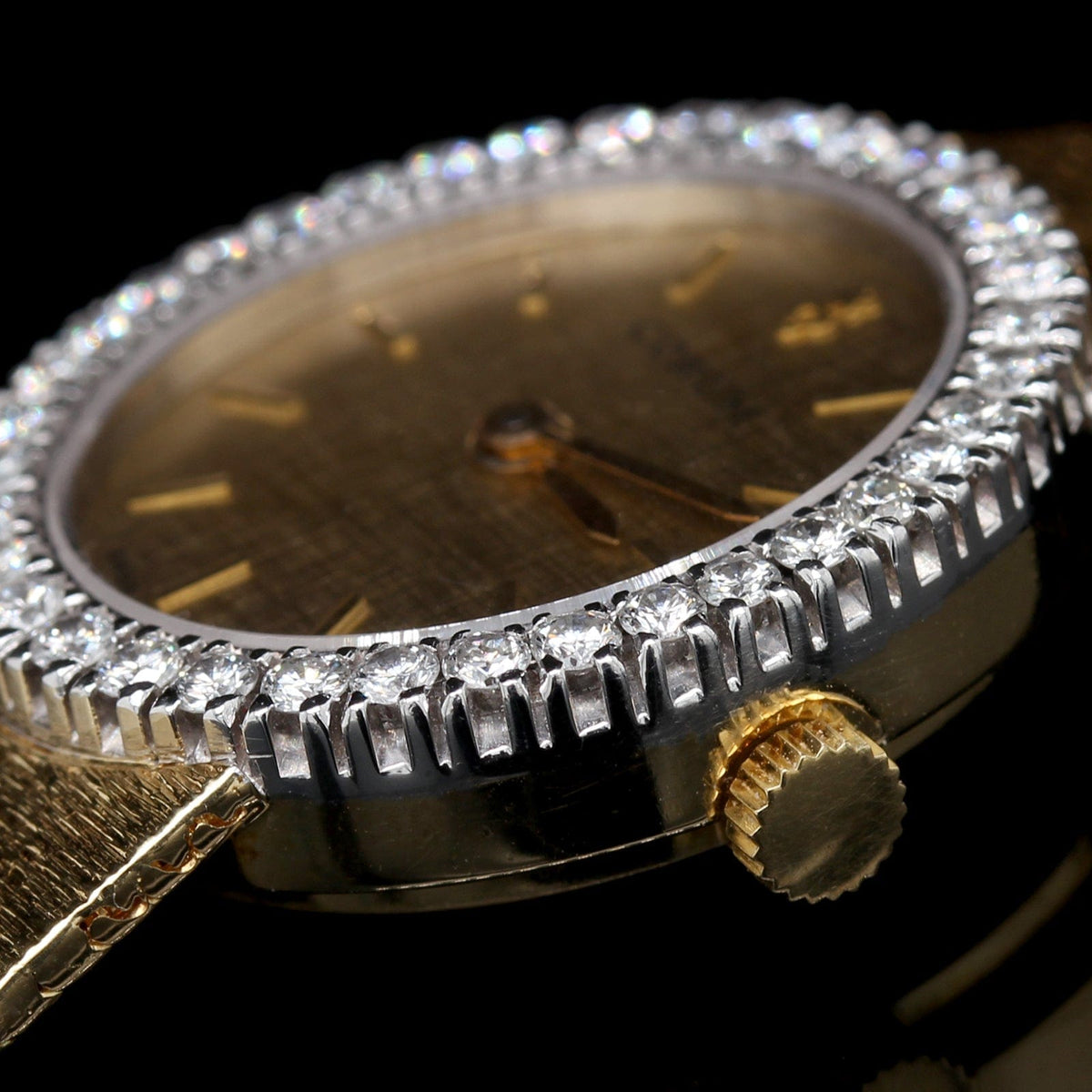 Corum 18K Yellow Gold Estate Diamond Wristwatch