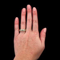 14K Two-tone Gold Estate Wedding Band