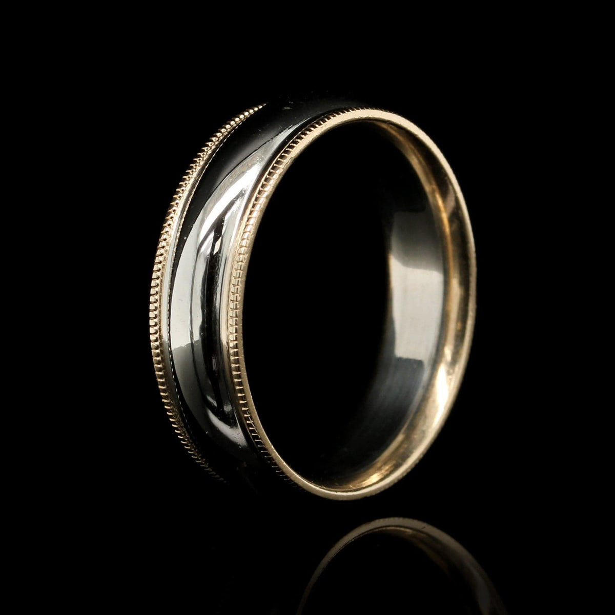 14K Two-tone Gold Estate Wedding Band