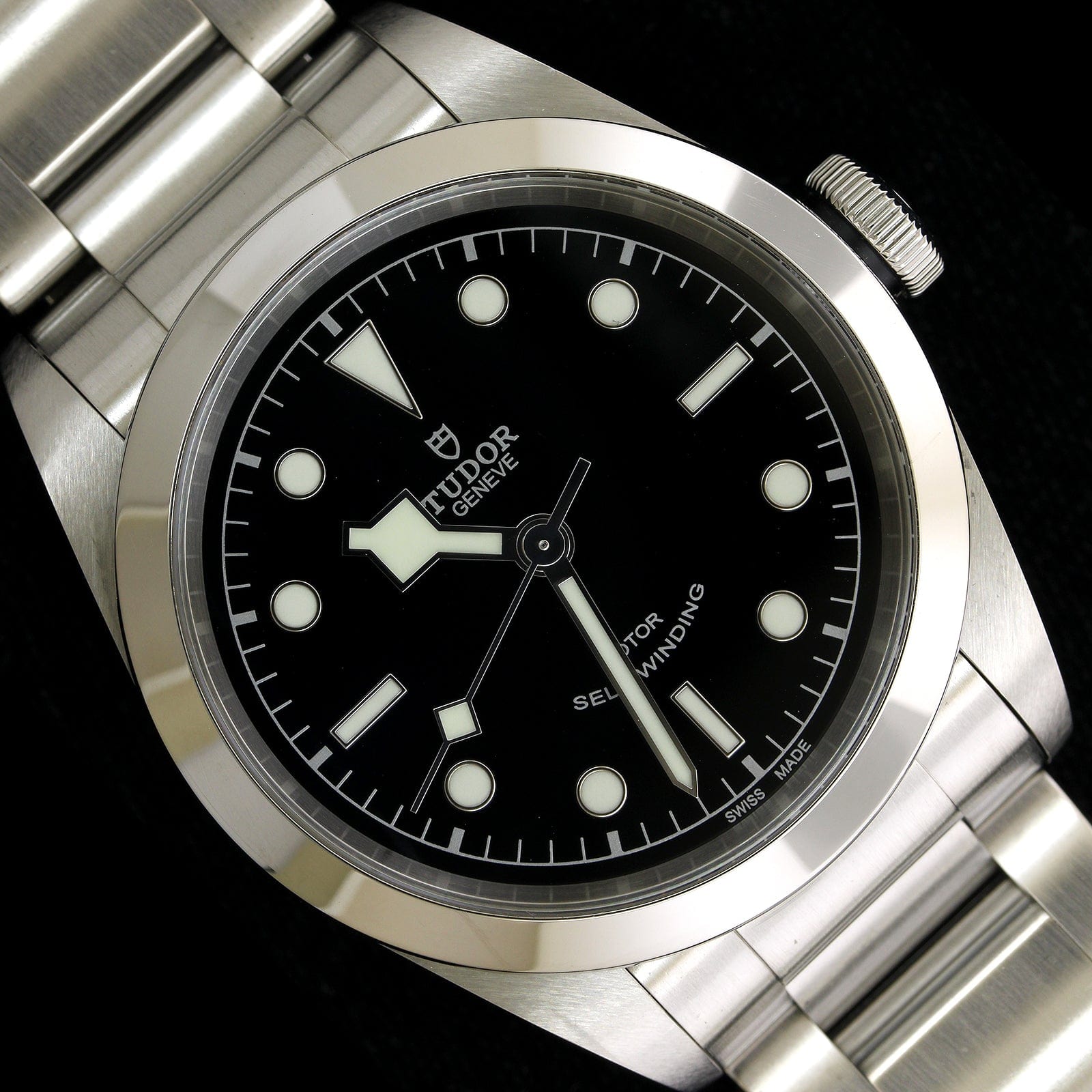 Tudor Steel Estate Black Bay Wristwatch
