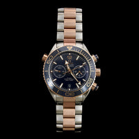 Omega Steel and Rose Gold Estate Seamaster Wristwatch