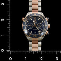 Omega Steel and Rose Gold Estate Seamaster Wristwatch