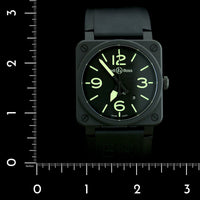 Bell & Ross Black Ceramic Estate Nightlum Wristwatch