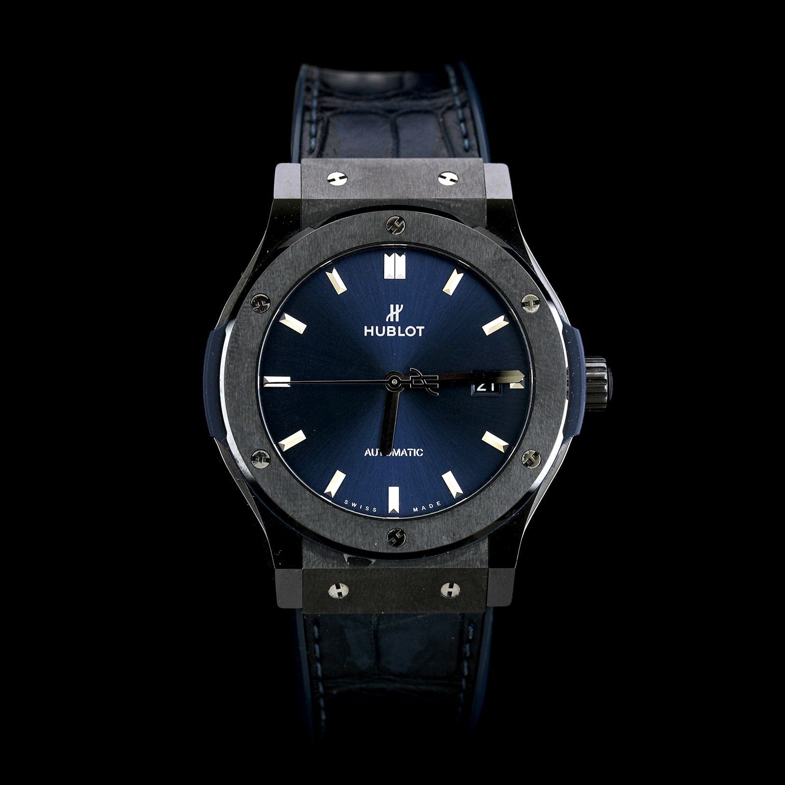 Hublot Ceramic Estate Classic Fusion Blue Wristwatch