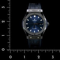 Hublot Ceramic Pre-Owned Classic Fusion Blue Wristwatch