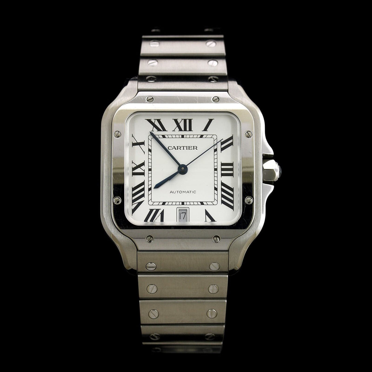 Cartier Steel Estate Santos Wristwatch