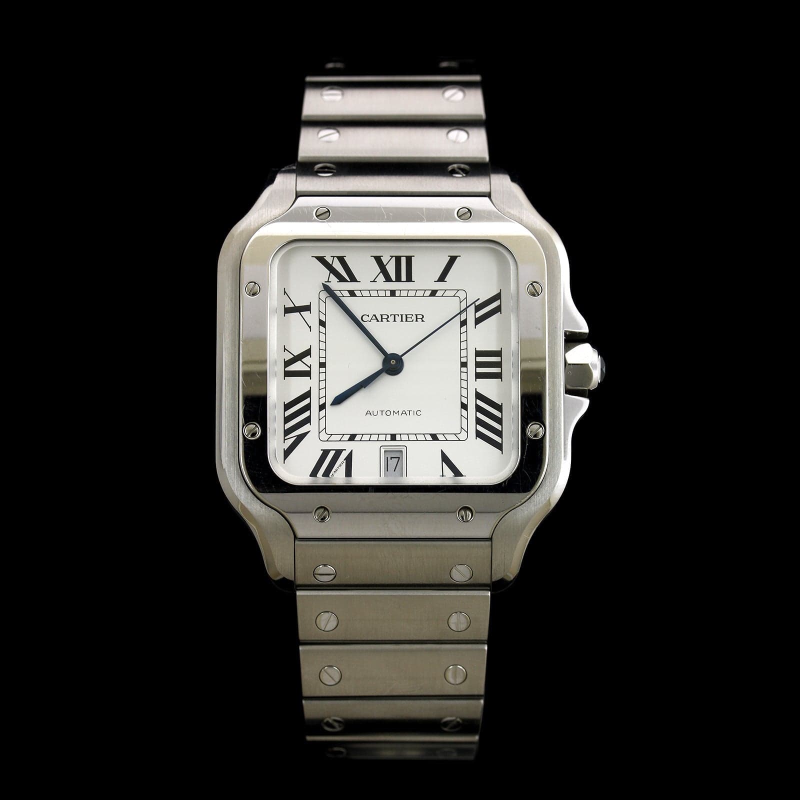 Cartier Steel Estate Santos Wristwatch