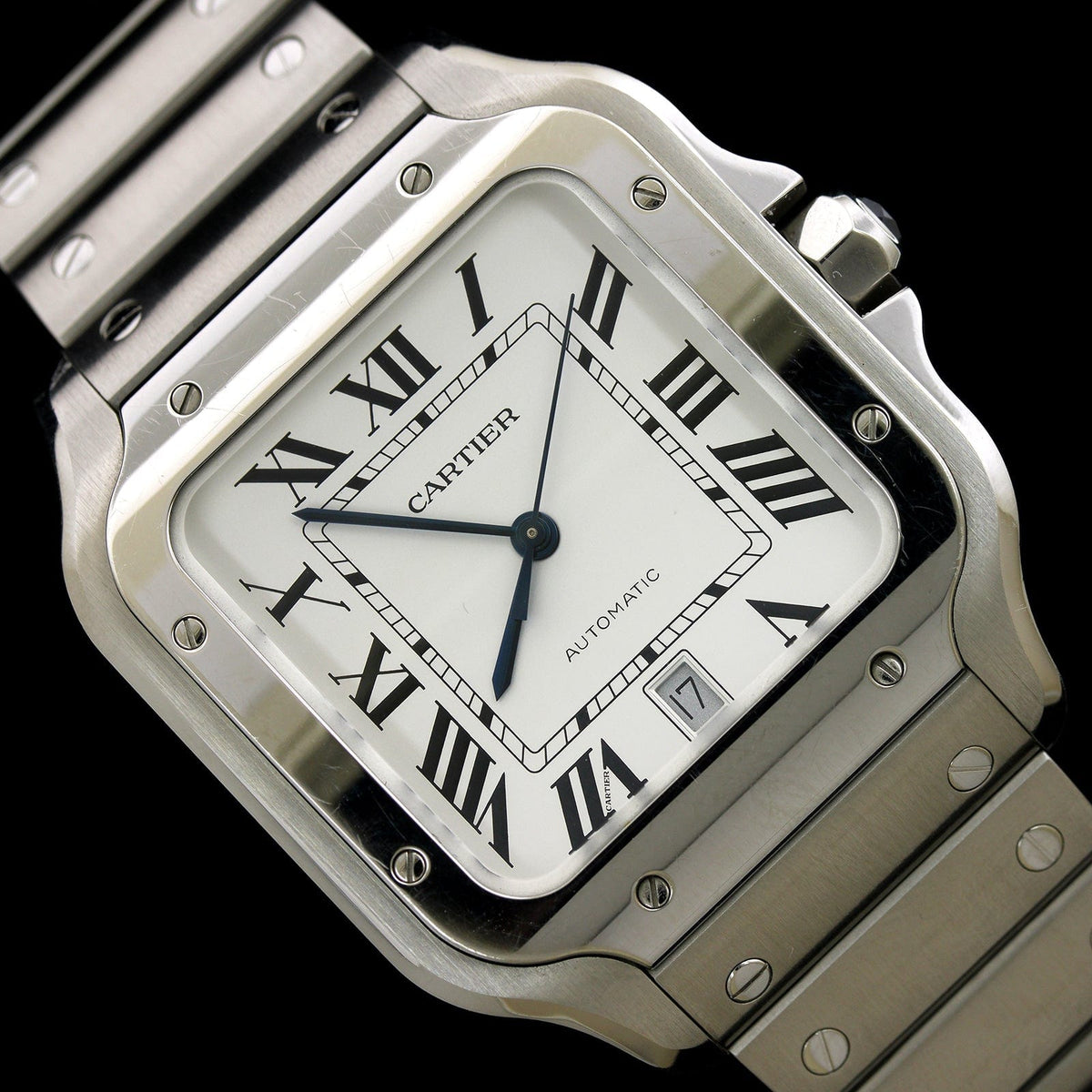 Cartier Steel Estate Santos Wristwatch