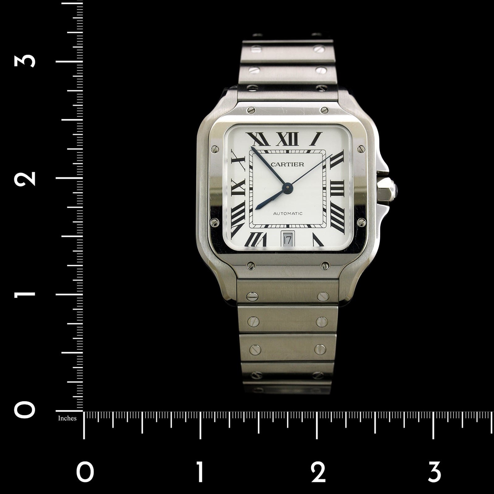 Cartier Steel Estate Santos Wristwatch