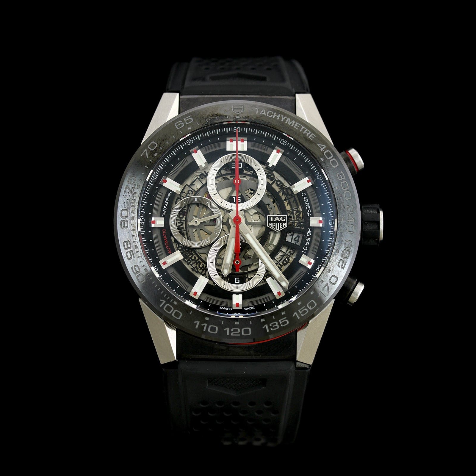 Tag Heuer Steel Estate Carrera Heuer 01 Wristwatch
