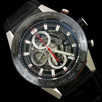 Tag Heuer Steel Estate Carrera Heuer 01 Wristwatch