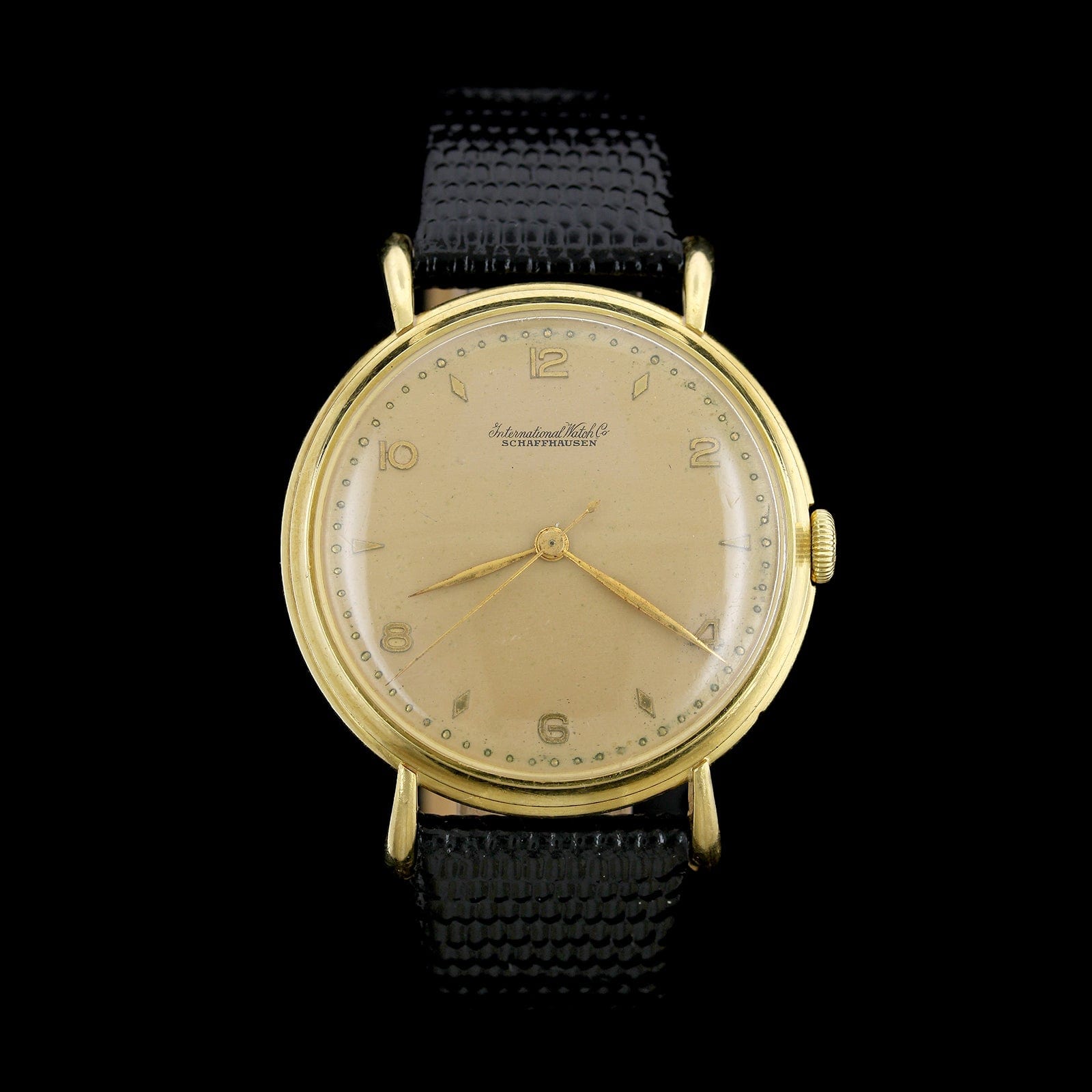 Vintage IWC 14K Yellow Gold Pre-Owned Calibre 89 Wristwatch