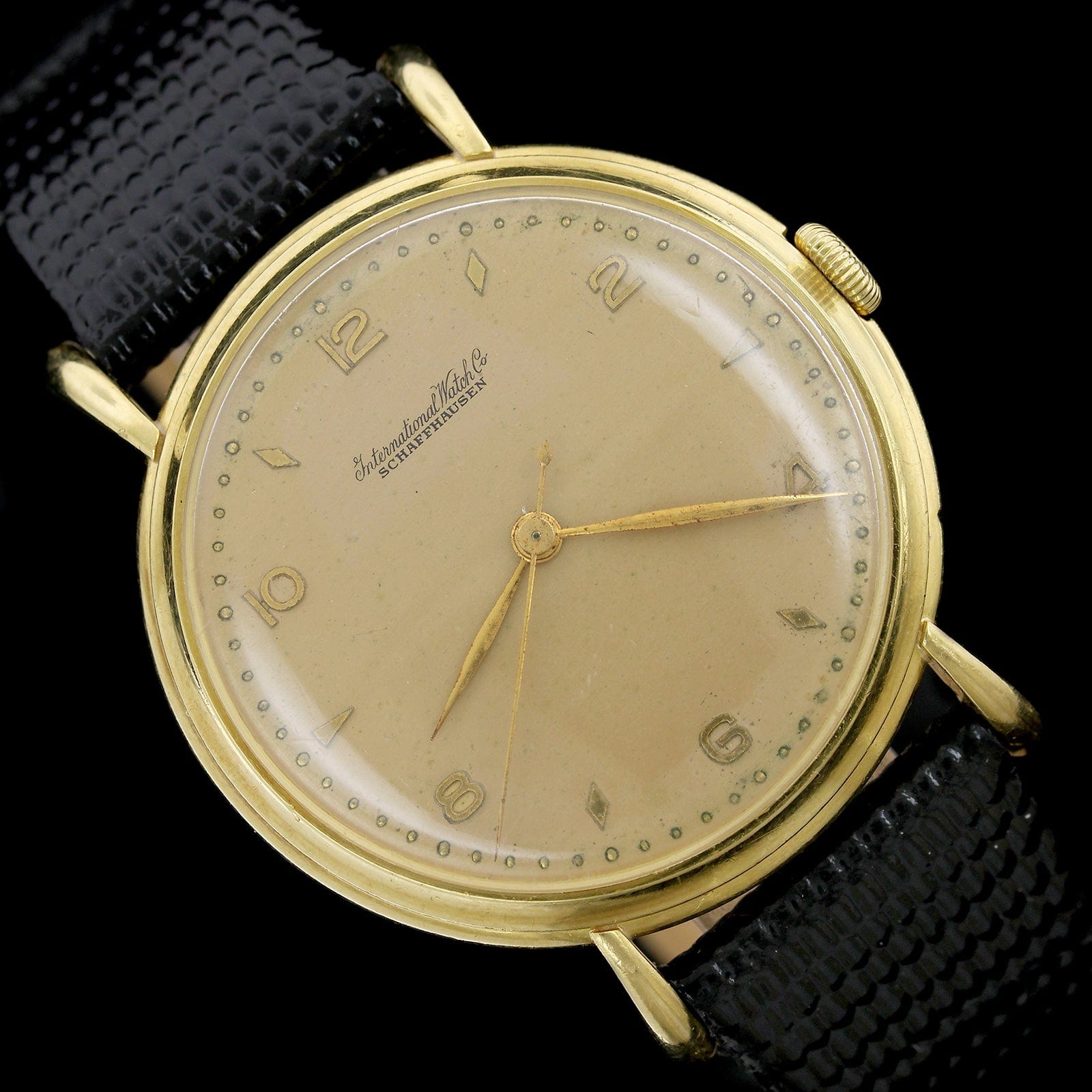Vintage IWC 14K Yellow Gold Pre-Owned Calibre 89 Wristwatch