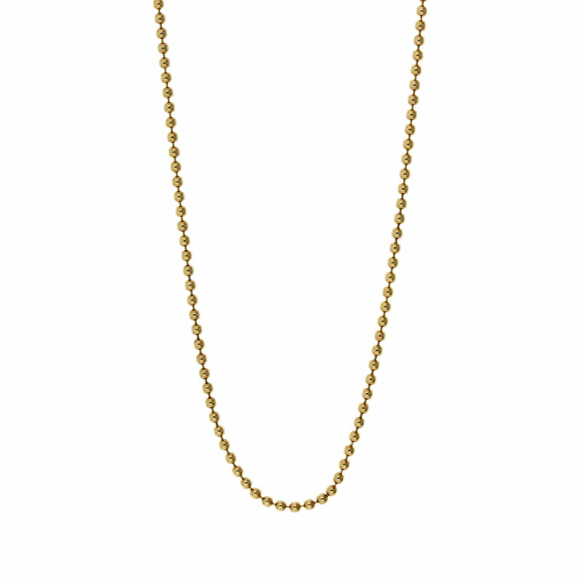 14K Yellow Gold Bead Chain