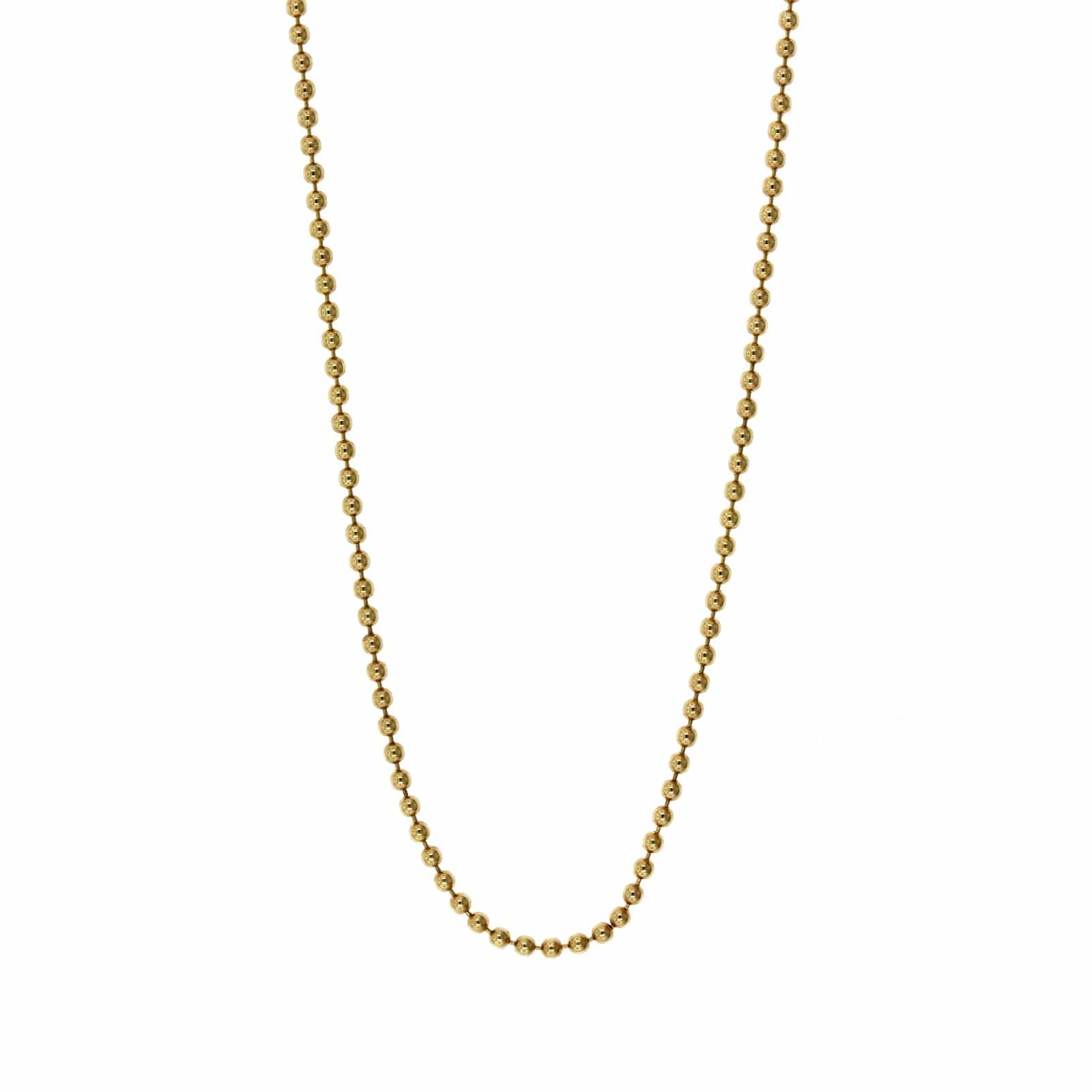14K Yellow Gold Bead Chain