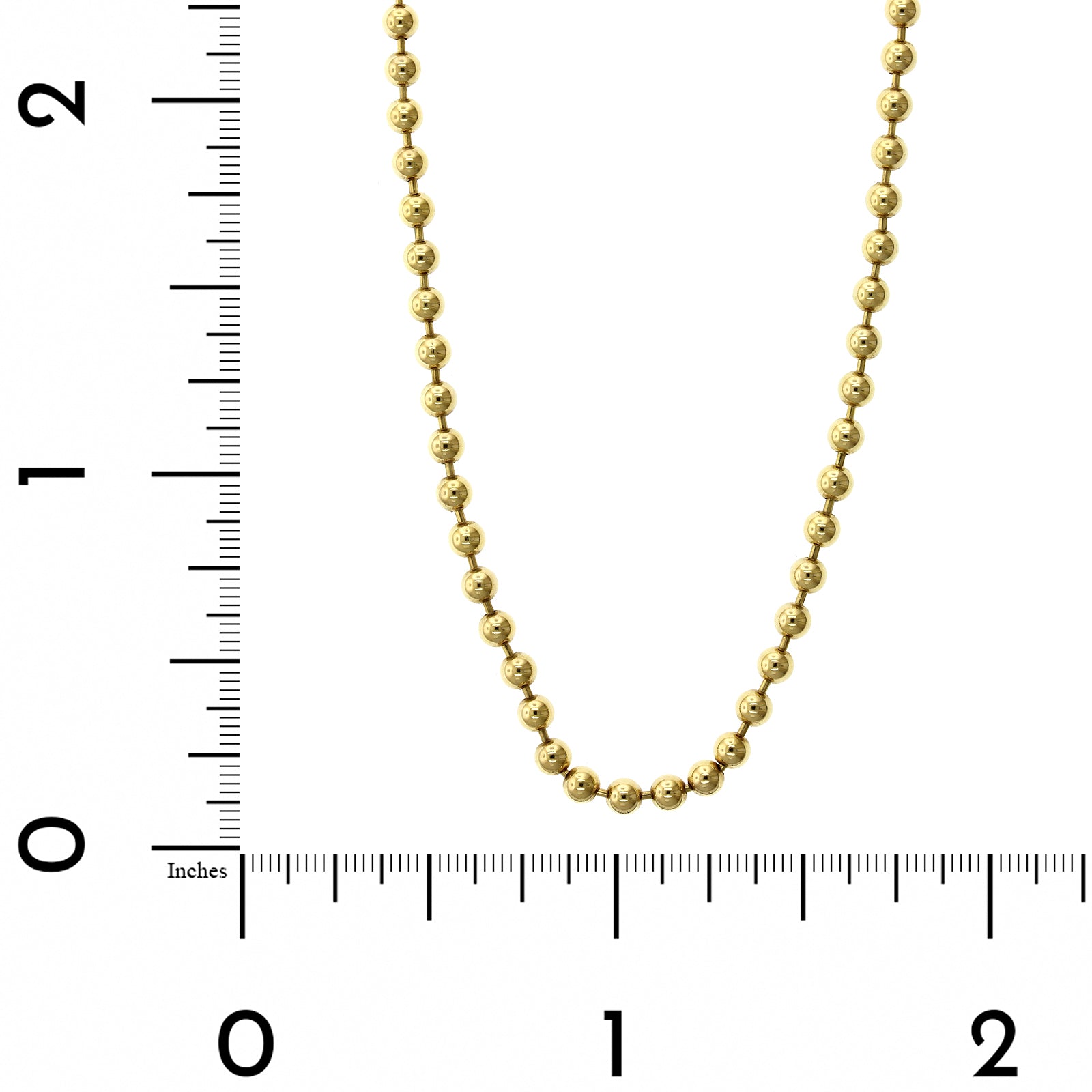 14K Yellow Gold Bead Chain