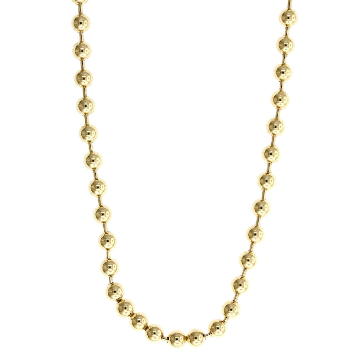18K Yellow Gold Bead Chain, 18k yellow gold, Long's Jewelers