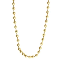 18K Yellow Gold Bead Chain, 18k yellow gold, Long's Jewelers
