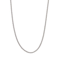 14K White Gold Cable Chain
