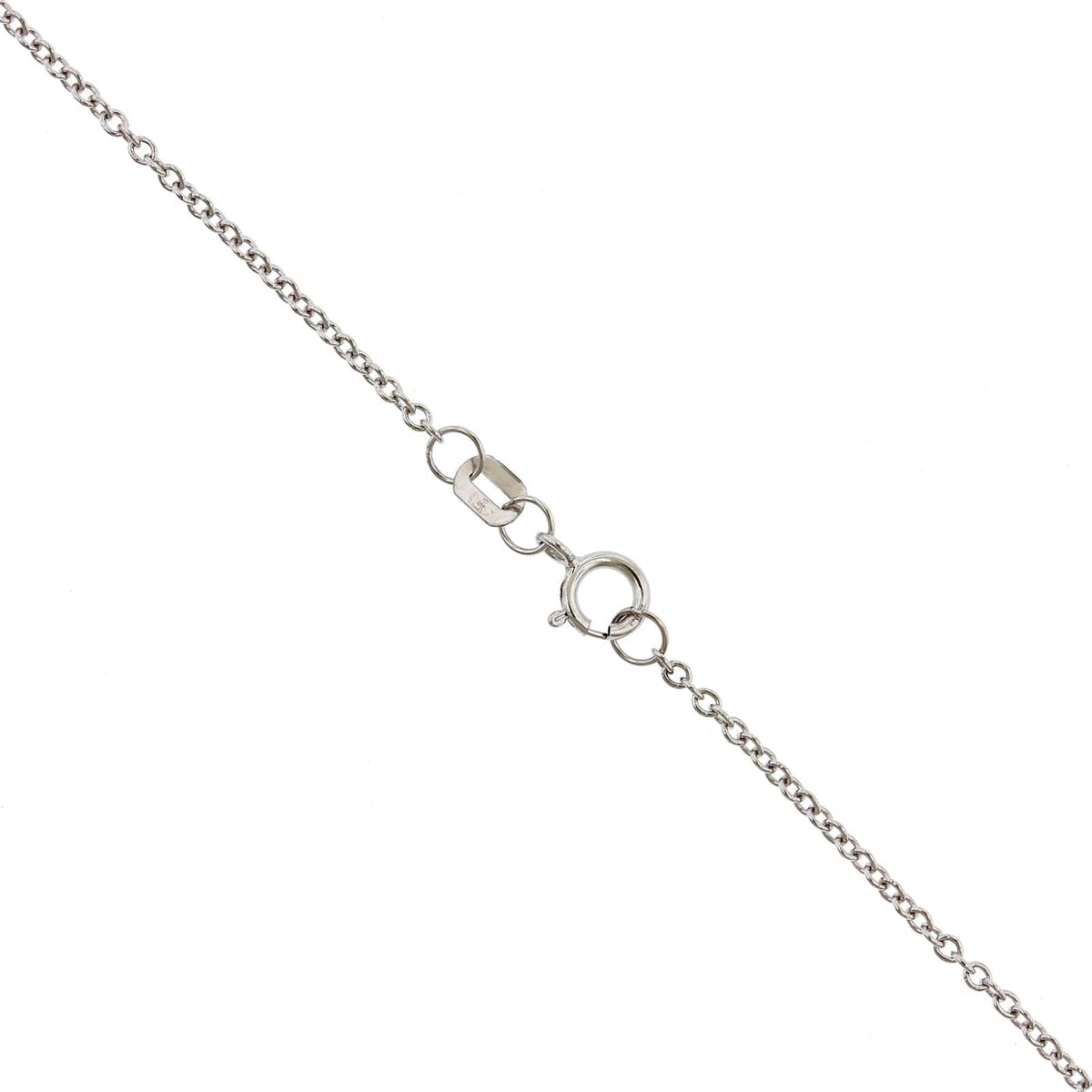14K White Gold Cable Chain
