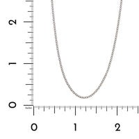 14K White Gold Cable Chain