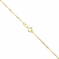 14K Yellow Gold Diamond Cut Cable Chain