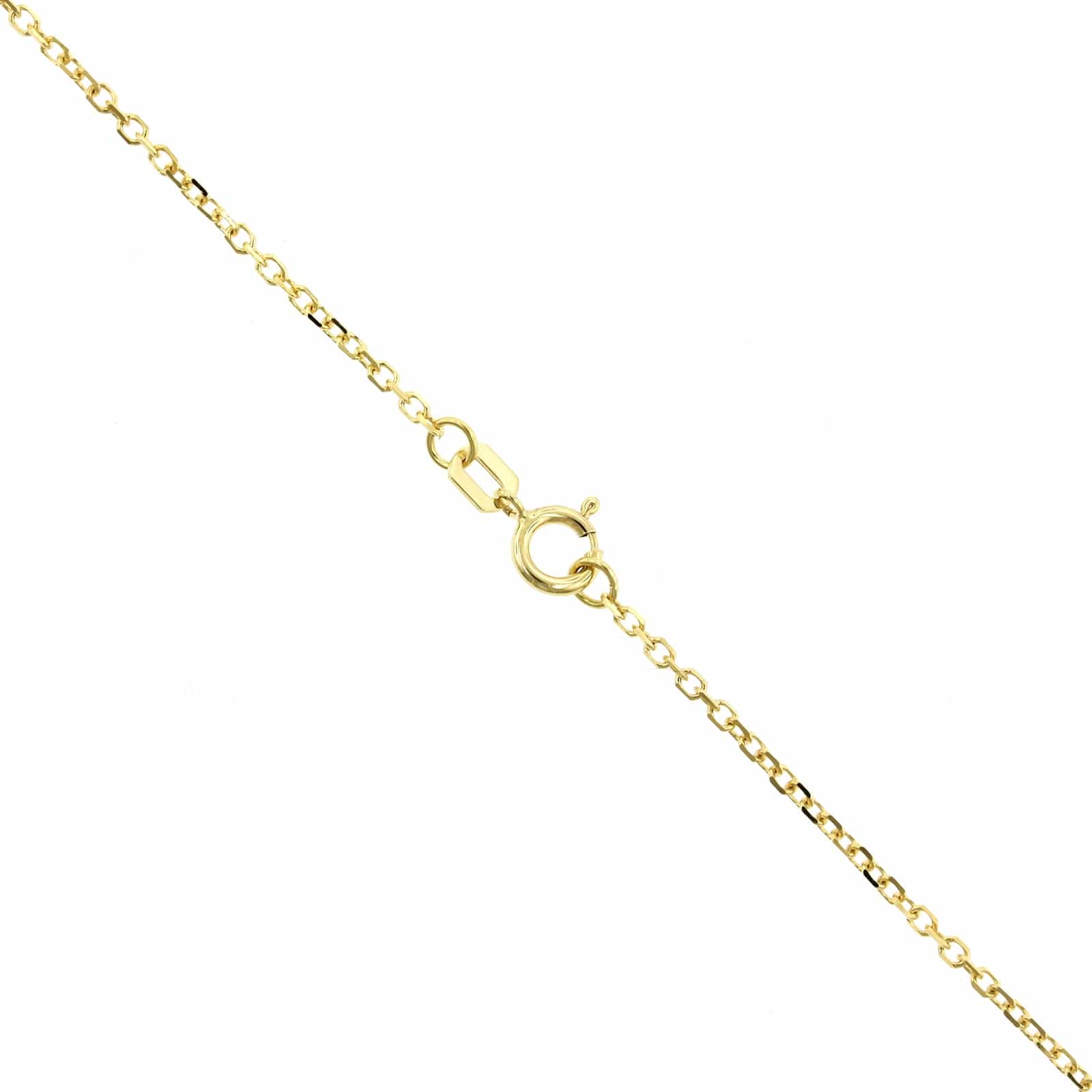 14K Yellow Gold Diamond Cut Cable Chain