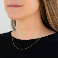 14K Yellow Gold Cable Chain Necklace