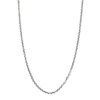 14K White Gold Cable Link Chain