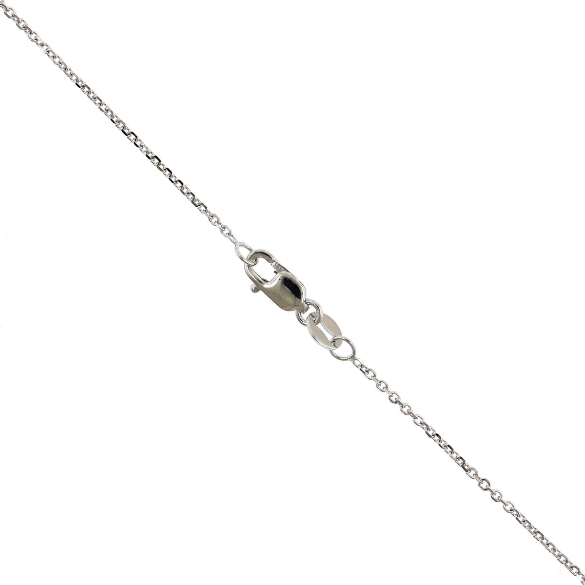 14K White Gold Cable Link Chain
