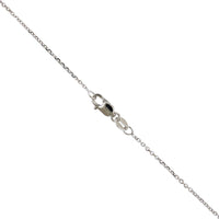 14K White Gold Cable Link Chain